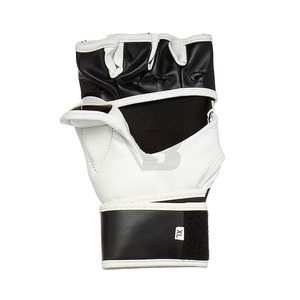 Guantes de Sparring Profesionales de Cuero de Primera Calidad para MMA, Entrenamiento de Kickboxing, Duraderos, Transpirables, con Soporte para Muñeca con Cordones, para Gimnasio - Product Image 5