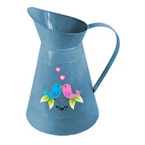 เหยือกโลหะชุบสังกะสีสำหรับตกแต่งโต๊ะพร้อมผู้ผลิตผึ้งสำหรับตกแต่งบ้าน - Product Image 6