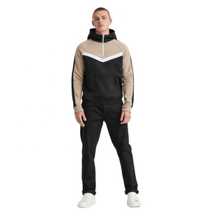 Pull à capuche bicolore uni pour homme, pull oversize de haute qualité, Logo personnalisé, sweat à capuche unisexe pour homme, nouvelle collection - Product Image 2