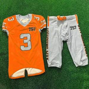 Uniformes de Fútbol Americano Juveniles al por Mayor, Transpirables, Tallas Grandes, 100% de Alta Calidad, Conjuntos de Uniformes Americanos de Color Sólido - Product Image 5