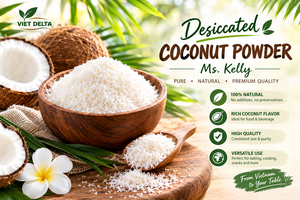 Coco Deshidratado en Polvo Vietnam Delta 100% Puro Natural Blanco Sabor Dulce Alto/Bajo en Grasa Vietnam para Hornear Cocinar Snacks/MS - Product Image 1