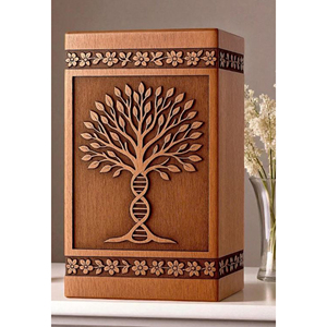 Wooden Keepsake Urn Heart Shape for Ashes Premium Cherry Wood Urn for Funeral Memorial urn by AYAANS - Product Image 4