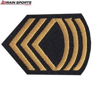 Écussons de grade uniforme brodés Merrow de qualité supérieure, en promotion - Product Image 2