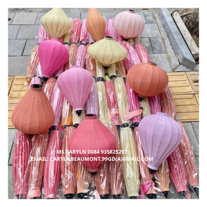 Lanternes en soie et bambou vietnamiennes personnalisables - Décorations de mariage, de Nouvel An et d'événements - Artisanat artisanal 99GD - Product Image 1