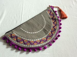 Premium Handcrafted Embroidered Beaded Coin Pouch Elegant Traditional <b>Mini</b> Change Purse For Ladies Daily Use - Product Image 2