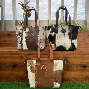 Bolso de mano de piel de vaca para mujer, bolso elegante con pelo en piel, gran oferta, bolsos de diseñador para mujer, multiusos - Product Image 4