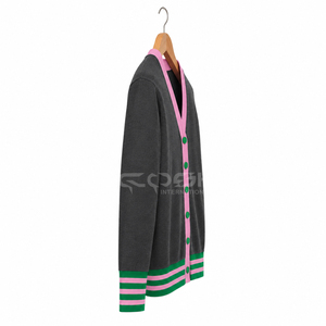 Pull cardigan personnalisé avec logo de la sororité Cosh International, pour femmes, tricoté, séchage rapide, longueur normale, toutes saisons - Product Image 3