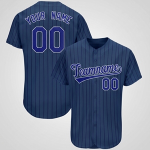 Maillot de baseball personnalisé pour homme, tricoté, col rond, impression par transfert thermique, uniforme sportif - Product Image 5