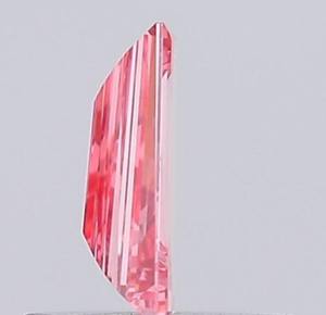 Diamante de color rosa intenso de fantasía, cultivado en laboratorio, 1.02CT, corte trapezoidal, suelto, CVD, pulido a mano, para anillos, para la fabricación de joyas. - Product Image 6
