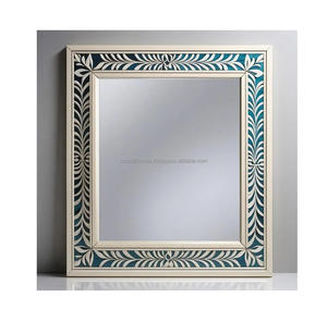 Miroir incrusté d'os moderne fabriqué à la main de qualité supérieure en Inde pour les décorations de mariage des hôtels des designers d'intérieur - Product Image 1
