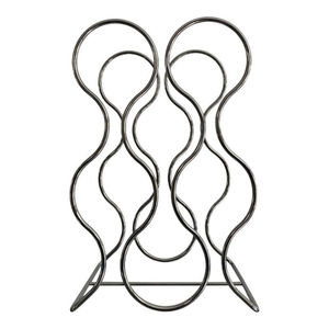 Estante para Botellas de Vino de Metal Galvanizado al por Mayor, Diseño de Panal Independiente, Soporte para Botellas, Acabado Gris Antiguo, Almacenamiento de Zinc - Product Image 2