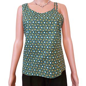 Blusa sin mangas con tirantes finos de algodón Vintage de alta calidad para mujer, ropa informal hecha a medida, Tops con estampado frontal en varios colores - Product Image 1