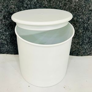 Plato de Servir de Metal Ecológico, Duradero y Ligero de 12 Pulgadas con Acabado Cerámico Blanco Mate, Diseño Bohemio para Servir Alimentos - Product Image 5