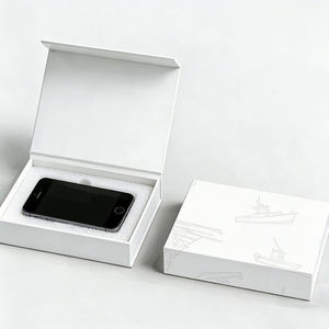 Caja de Cartón Blanca de Alta Calidad al por Mayor de Fábrica, Caja de Embalaje de Lujo para Teléfonos Móviles para Venta al por Menor - Product Image 1