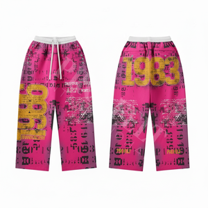 กางเกงจ็อกเกอร์พิมพ์ลายกราฟิกสไตล์วินเทจ ทรงสปอร์ต ใส่สบาย ทรงหลวม ยูนิเซ็กส์ เหมาะสำหรับใส่ลำลอง ทำจากผ้าฝ้าย - Product Image 4