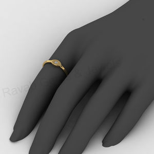 แหวนเงินแท้ 925 ประดับเพชร CZ รูปทรงมาร์คีส์ 4x8 มม. ลายตาแมวนำโชค ชุบทอง 18k แบบซ้อนได้ ของขวัญสำหรับผู้หญิง เครื่องประดับคุณภาพสูง ขายดี - Product Image 6