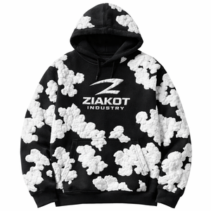 Servicios de Impresión Puff Directa para Diseños Únicos de Jeans Personalizados, Sudadera con Capucha Tears, Sudadera de Algodón con Forro Polar con Impresión Puff 1 - Product Image 1