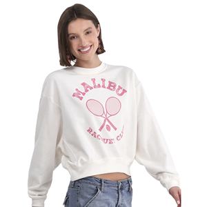 2025 grande taille imprimé femmes col rond sweat conception personnalisée confortable pulls décontractés pour les femmes de BD - Product Image 2