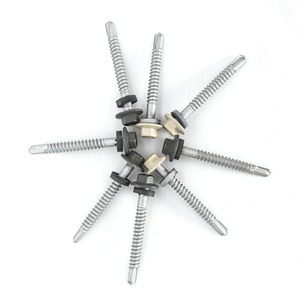 Vis autoperceuse à tête hexagonale PDC Modèle 12 avec rondelle EPDM intégrée, en acier au carbone, filetage grossier, galvanisée, zinguée, classe 4.8/6.8 - Product Image 2