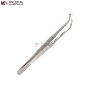 Pince à tissus manuelle Taylor Semken 12,5 cm/4,9 po, à dents encastrées 1x2, instruments chirurgicaux médicaux, norme de sécurité MOL - Product Image 2