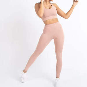 Nuevo Conjunto Deportivo para Mujer, Camiseta sin Mangas para Correr, Leggings de Cintura Alta, Conjunto de 2 Piezas para Gimnasio, Fitness, Yoga - Product Image 1