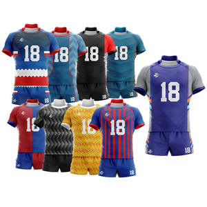 Maillot de football personnalisé avec logo imprimé gratuit, tenue d'équipe de football pas chère, designs d'uniformes sportifs, ensemble maillot de football - Product Image 5