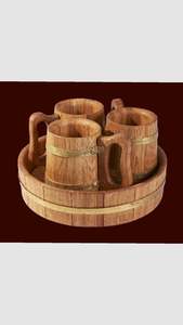 Tasses en bois poli offrant une surface lisse pour un confort de boisson amélioré pour les invités et la famille - Product Image 5