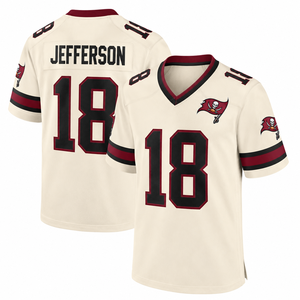 Camiseta de Fútbol Americano Personalizada para Jugadores Juveniles, Colores del Roster, Impresión Flexible, Cuello en V, Manga Larga, Ropa de Campeonato, Proveedor Mayorista - Product Image 5