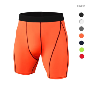 <b>Men</b> <b>Compression</b> <b>Shorts</b> with Pockets High Stretch Spandex Performance Tights for Fitness Training Yoga Running <b>Shorts</b> - Product Image 2