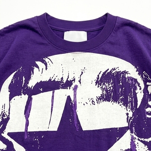 T-shirt col rond streetwear surdimensionné à imprimé personnalisé, style vintage rétro, en coton tricoté à manches courtes - Product Image 2
