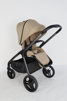 Poussette bébé pliable à une main avec nacelle rigide, nouvelle poussette de luxe légère avec absorption des chocs, système de voyage OEM