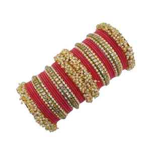 Juego de Brazaletes Islámicos de Perlas de Imitación de Diseño, Chapados en Oro, Joyería Moderna para Mujer de Alta Calidad con Acabado Pulido - Product Image 4