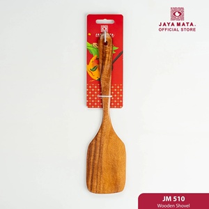 Spatule de cuisine en bois JM510 310 mm, légère, en bois naturel, pour ustensiles de cuisson antiadhésifs, wok asiatique et usage domestique en cuisine - Product Image 6