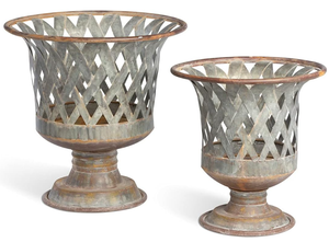 Lot de 2 pièces de jardinière en métal profond pour intérieur et extérieur en métal le plus vendu, prix de gros de haute qualité - Product Image 2