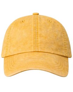 หมวกเบสบอลผ้าฝ้ายสีเหลืองมัสตาร์ดแบบเรียบ ปรับขนาดได้ ใส่ได้ทั้งชายและหญิง สไตล์ลำลอง สำหรับเล่นกีฬา ระบายอากาศได้ดี สวมใส่สบาย คุณภาพพรีเมียม - Product Image 1