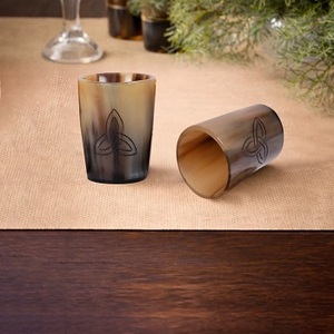 Buffalo Horn Eco-Friendly Handmade Natural Shape <b>Beer</b> Drinking Glass - Product Image 1