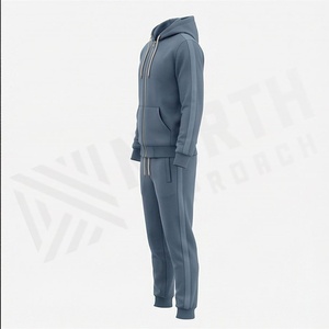 Survêtement en velours de haute qualité personnalisé pour hommes, vêtements de sport en velours, survêtement en molleton de luxe pour hommes, survêtements pour hommes - Product Image 3