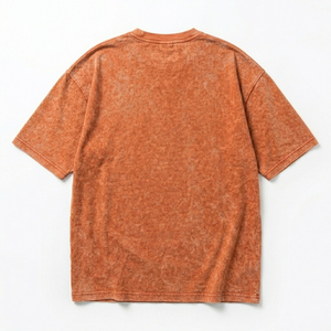 เสื้อยืดผู้ชายทรงโอเวอร์ไซส์ ระบายอากาศได้ดี ล้างสีแบบแอซิดวอช แขนสั้น แฟชั่นทันสมัย เนื้อผ้านุ่ม สวมใส่สบาย เหมาะสำหรับใส่ลำลอง - Product Image 5