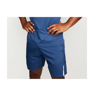 Summer Breathable Cargo Shorts for Men Custom Logo Solid Color <b>Mesh</b> Sports Shorts with Pockets High Waist Drawstring Closure - Product Image 2