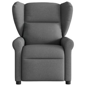Fauteuil inclinable de massage en tissu gris foncé - Product Image 3