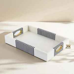 Bandeja de Servir de Madera con Diseño de Caja de Regalo, Vajilla Clásica, Bandeja Rectangular, Ecológica, Apta para Lavavajillas, Decoración para Bodas - Product Image 3