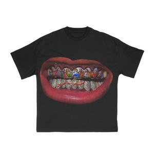 เสื้อยืดเปล่าพิมพ์ลายด้านหน้าสำหรับผู้ชาย ผ้าฝ้าย 100% คุณภาพพรีเมียม รับผลิตแบบ OEM/ODM ขายส่งทั่วโลก เครือข่ายเสื้อผ้า - Product Image 1