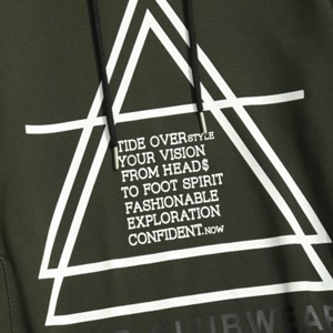 High street – sweat-shirt à capuche et surdimensionné pour homme, vêtement avec poche kangourou personnalisée, couleur vert militaire, vente en gros - Product Image 4