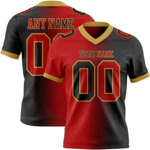 Maillot de football américain pour adulte 100% polyester, tissu respirant, sublimation, couleur personnalisée, concevez votre propre design, fournisseur, durable - Product Image 5