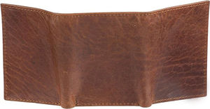 Portefeuille en cuir pour homme de style vintage, matériau souple et durable, classique à deux volets, logo personnalisé, couleur et taille SALUBRIOUS SPORTS pour SPORTS - Product Image 3