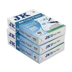 กระดาษถ่ายเอกสารพรีเมียม JK A4 เนื้อเรียบสีขาว 80 แกรม ขายส่งจำนวนมาก ผู้ผลิตส่งออก กระดาษเครื่องเขียนสำนักงาน - Product Image 1