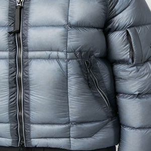 <b>Men</b> Hooded Puffer <b>Jacket</b> <b>Down</b> <b>Filled</b> Winter Warm Casual Breathable Zipper Closure Solid Color Polyester Outerwear Regular Fit - Product Image 4