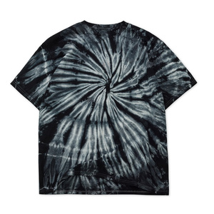 T-shirt à manches courtes tie-dye pour homme, col rond, coupe classique, tricoté, décontracté, avec motif tie-dye bleu, rose, jaune - Product Image 6