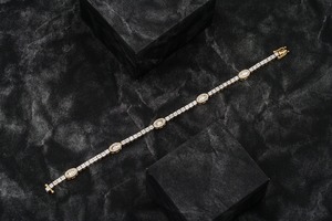Luxury 14K <b>Solid</b> Gold Lab Grown Diamond Cuban Hip Hop <b>Bracelet</b> IGI Certified Brilliant Cut White Diamonds Unisex Everyday Wear - Product Image 4