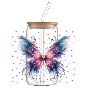 Customizable Wholesale Supplier Waterproof UV <b>Transfer</b> Label 20oz 16oz Vinyl Cosmetic Cup <b>Sticker</b> - Product Image 2